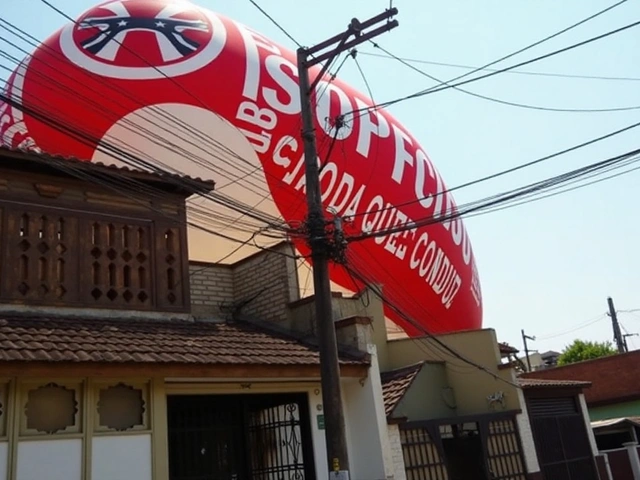 Dirigível do São Paulo cai em Osasco antes de jogo da Libertadores